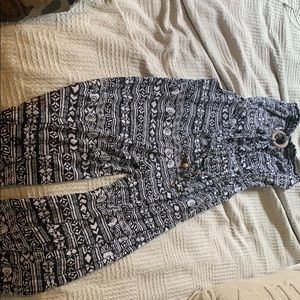Black and white romper